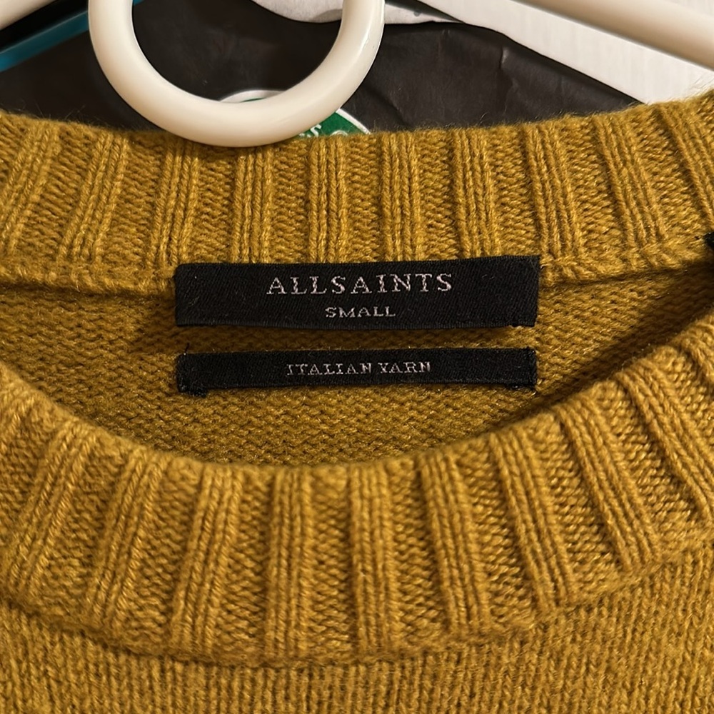 All Saints Women’s mustard yellow sweater